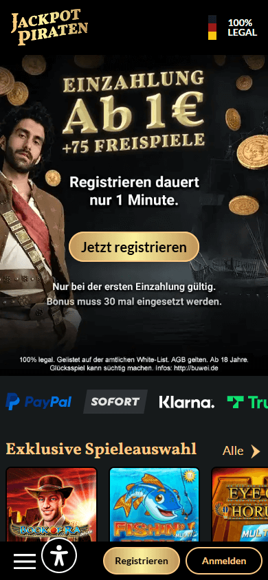 JackpotPiraten Casino Mobile screenshot